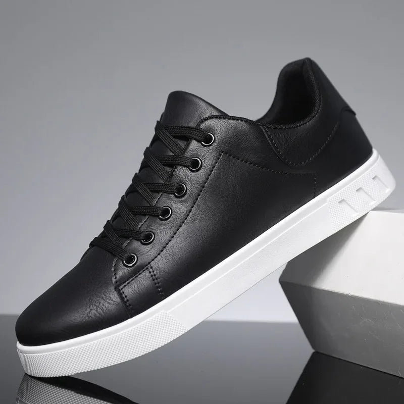Casual Leather Lace-Up Shoes