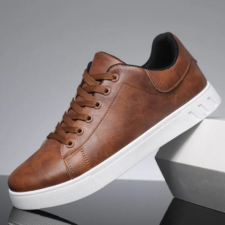 Casual Leather Lace-Up Shoes