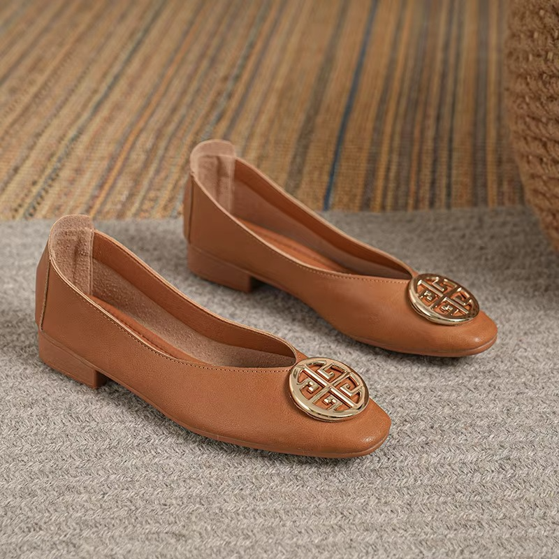 Leather Flats Ariel