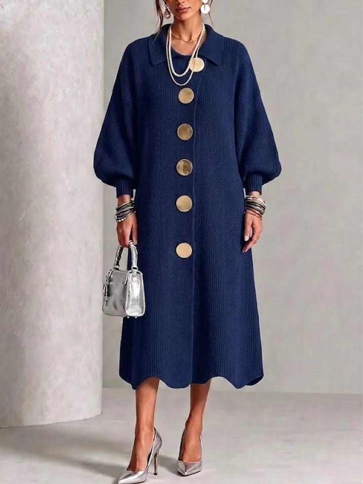 Long Sleeve Button-Down Dress