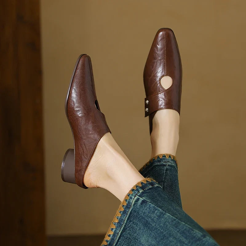 Genuine Leather Mules Bethany