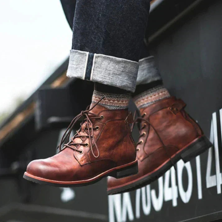 Men’s Retro Round-Toe Boots