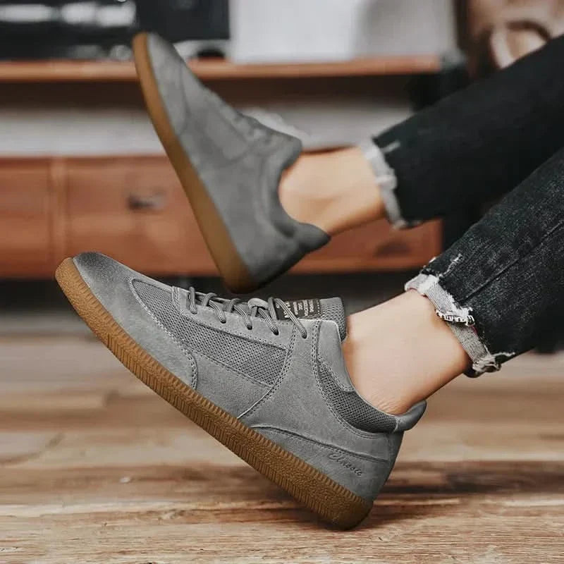 Natural Leather Casual Sneakers