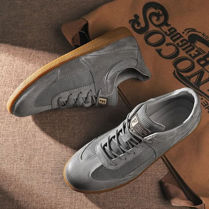 Natural Leather Casual Sneakers