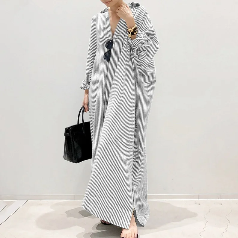 Slightly oversized shirt dress