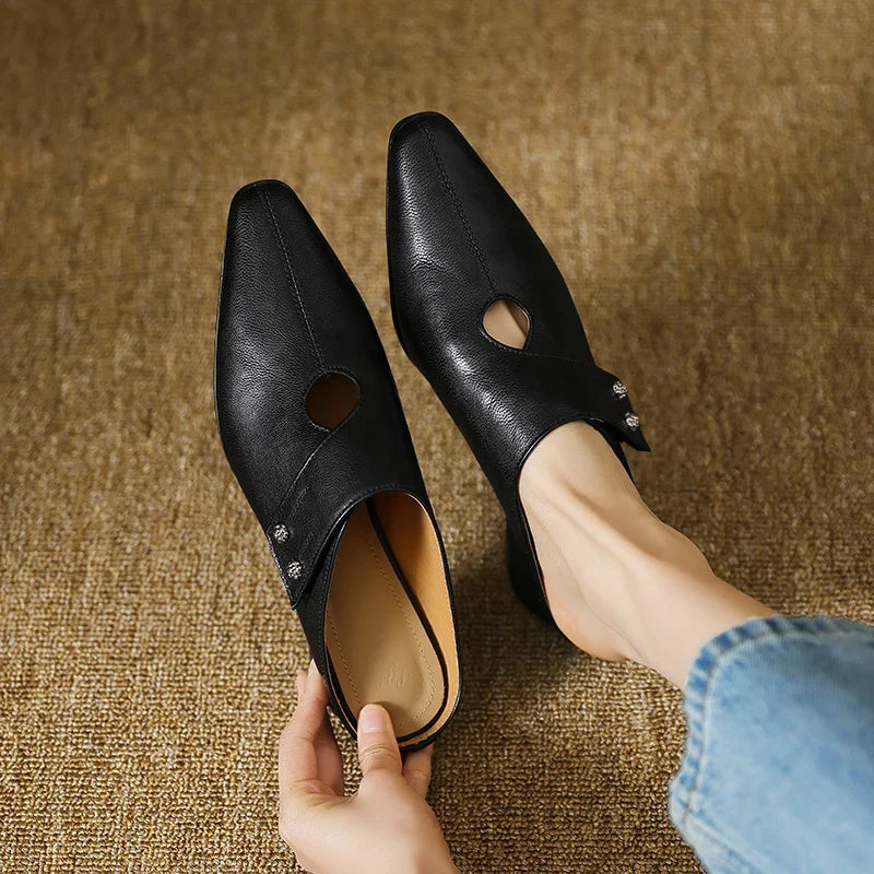 Genuine Leather Mules Bethany