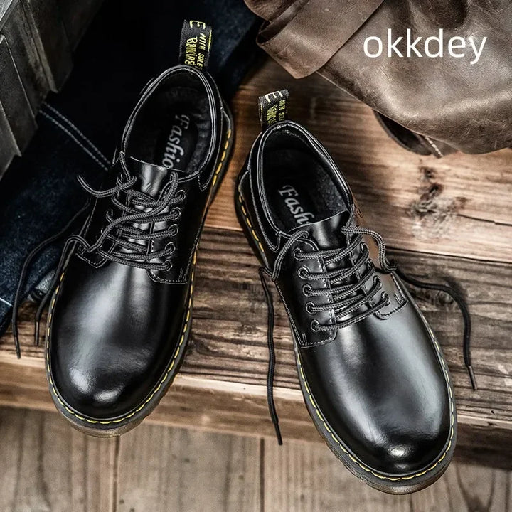 Leather Oxford Boots