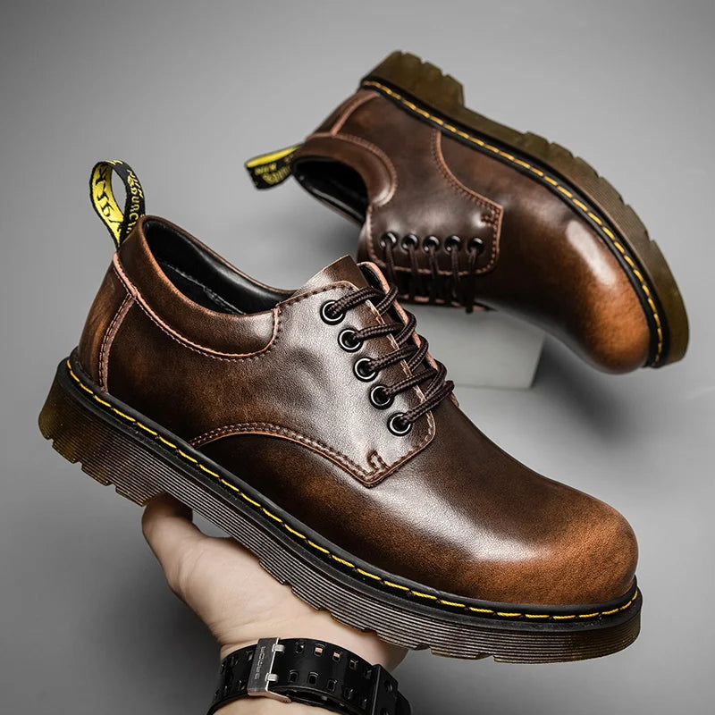 Leather Oxford Boots