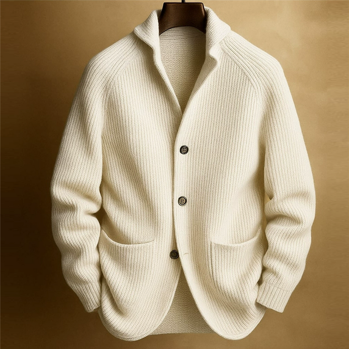 Textured Knit Button Cardigan