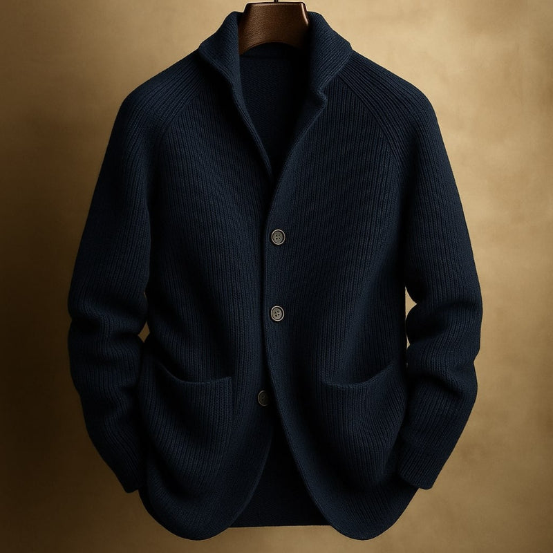 Textured Knit Button Cardigan