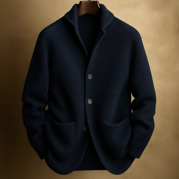 Textured Knit Button Cardigan