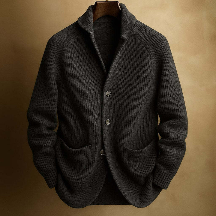 Textured Knit Button Cardigan