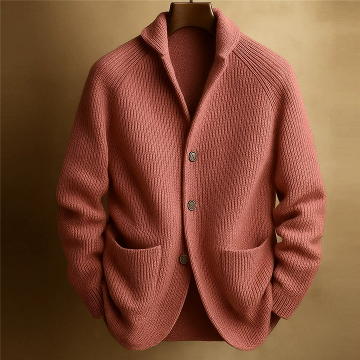 Textured Knit Button Cardigan
