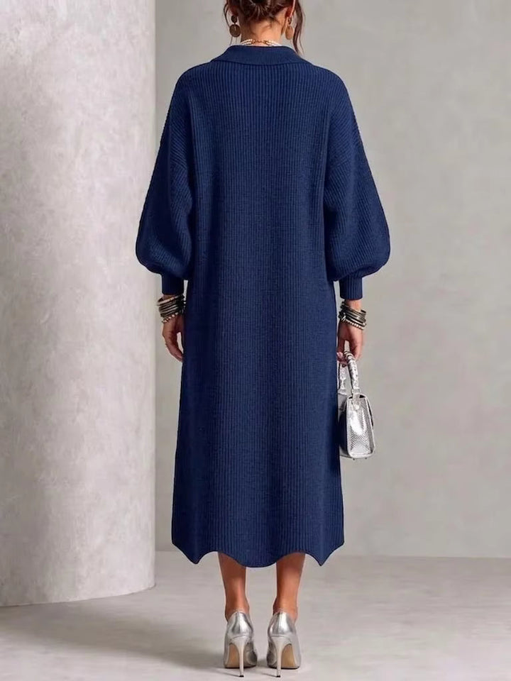 Long Sleeve Button-Down Dress