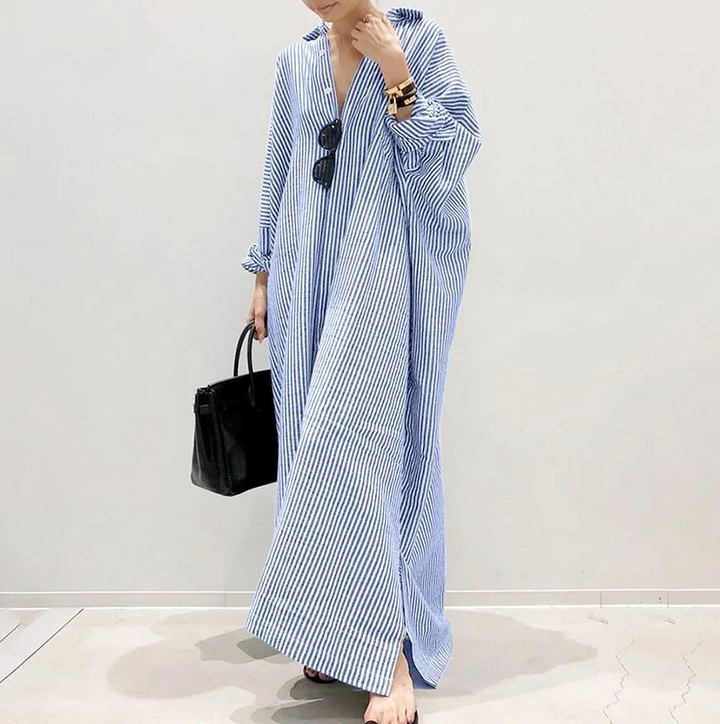 Slightly oversized shirt dress