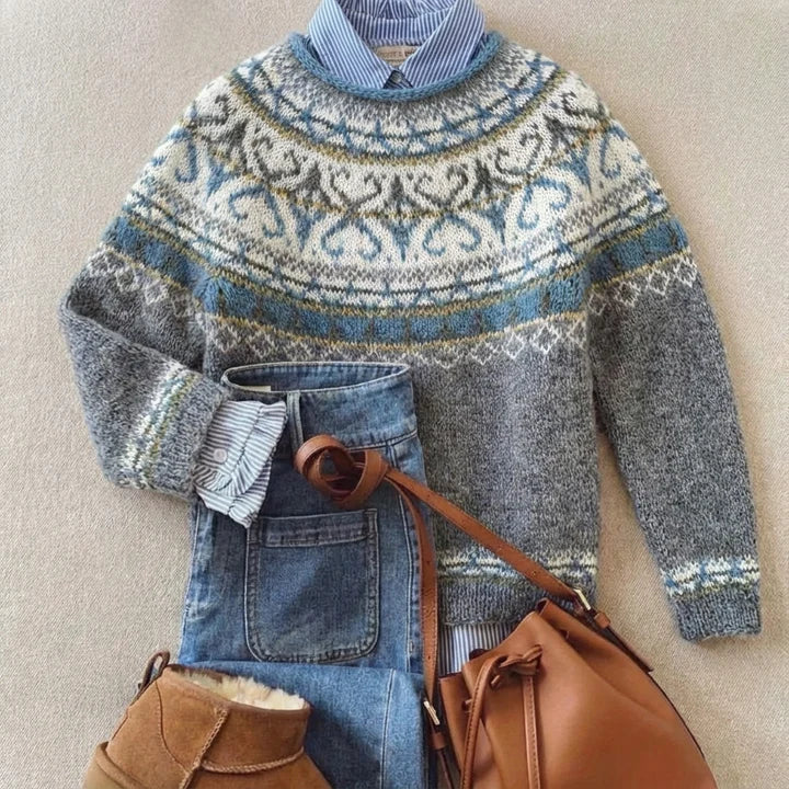 Chic Vintage Knit Sweater Bailey