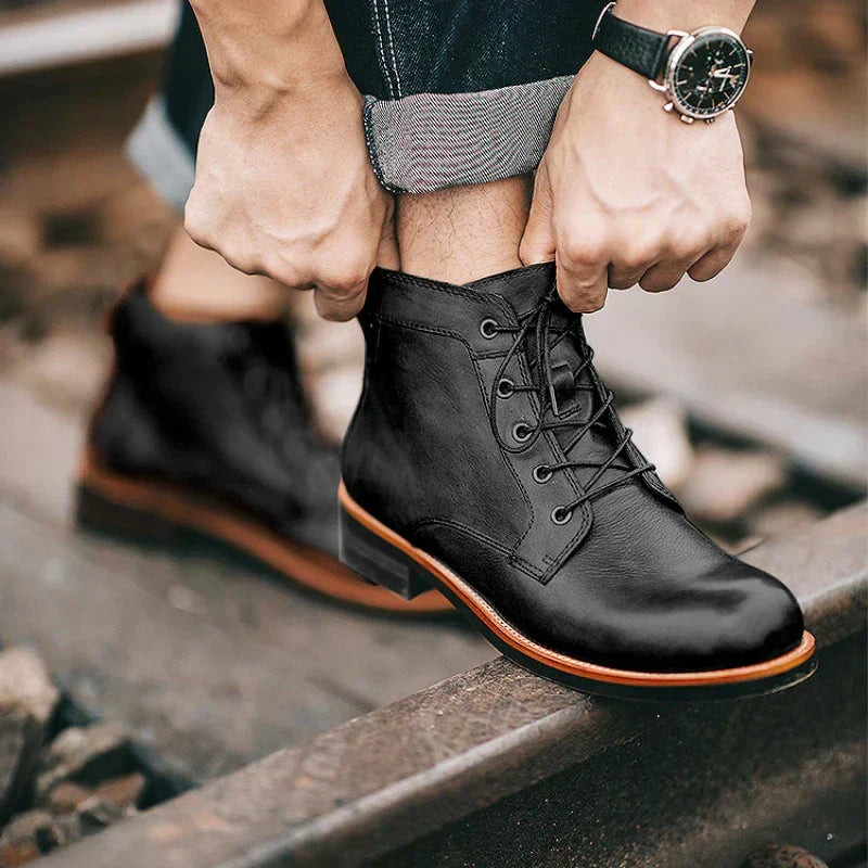 Men’s Retro Round-Toe Boots