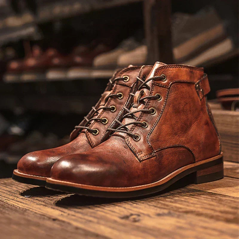 Men’s Retro Round-Toe Boots