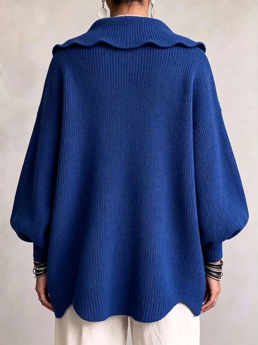 Ribbed Knit Button Cardigan