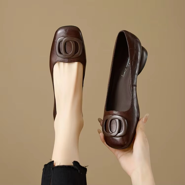 Leather Flats Mary