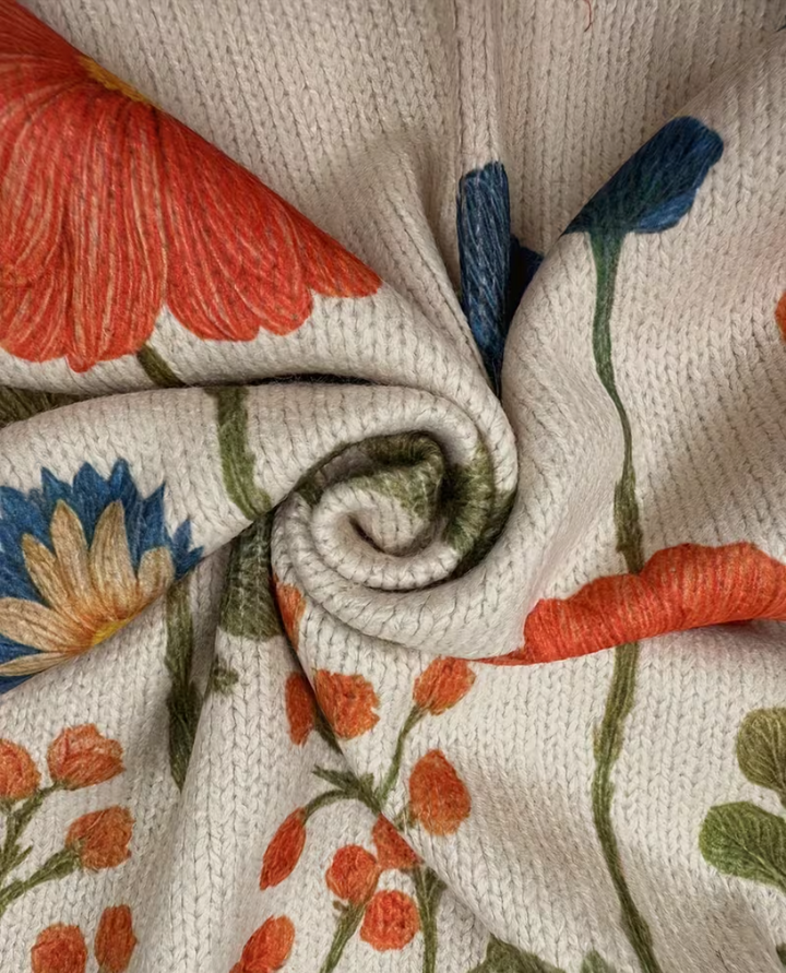 Wildflower Meadow Zip Cardigan