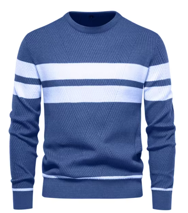 Elegant Men’s Herringbone Sweater