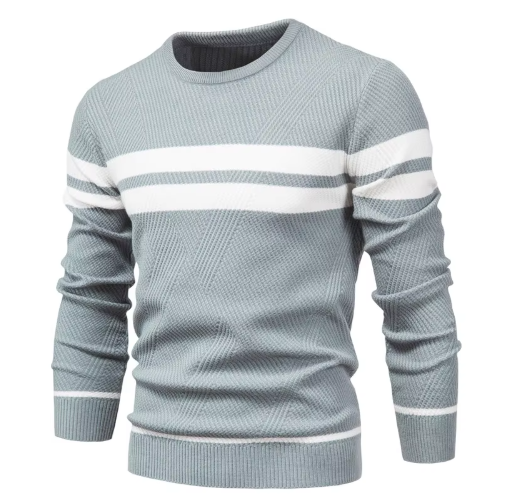 Elegant Men’s Herringbone Sweater