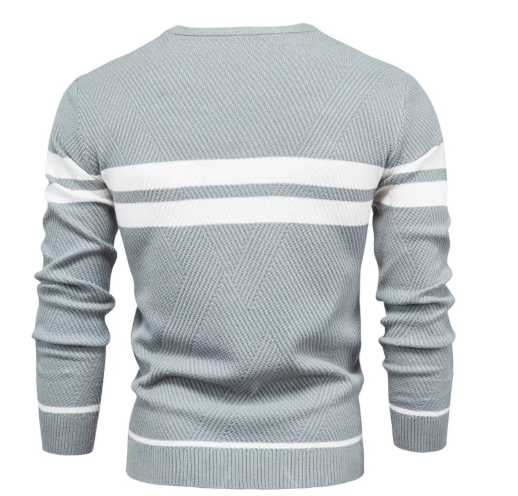 Elegant Men’s Herringbone Sweater
