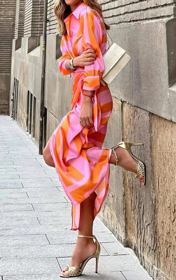 Printed Wrap Dress