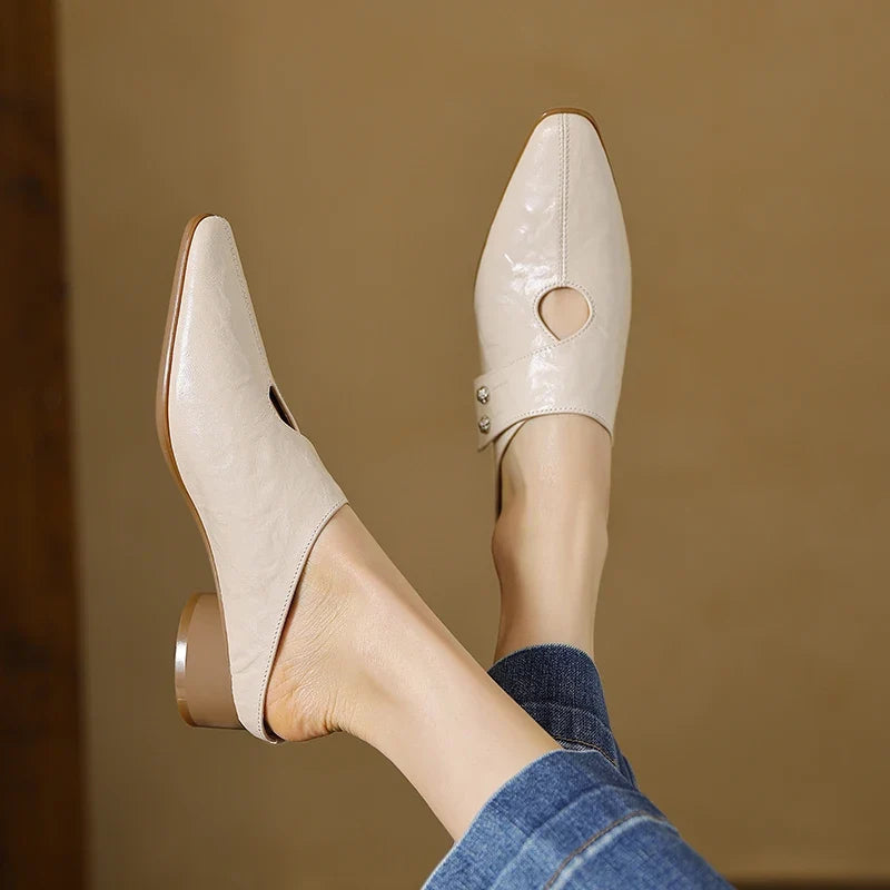 Genuine Leather Mules Bethany
