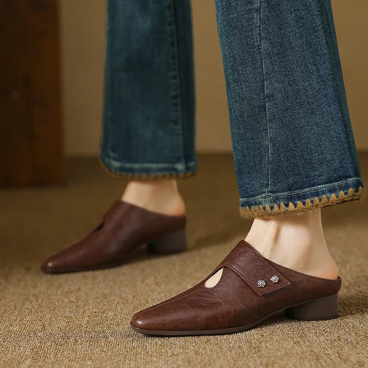 Genuine Leather Mules Bethany