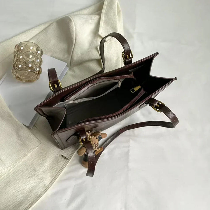 Vintage Vegan Leather Shoulder Bag