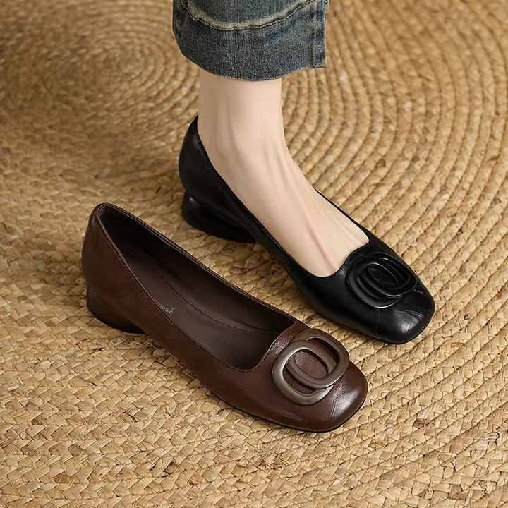 Leather Flats Mary