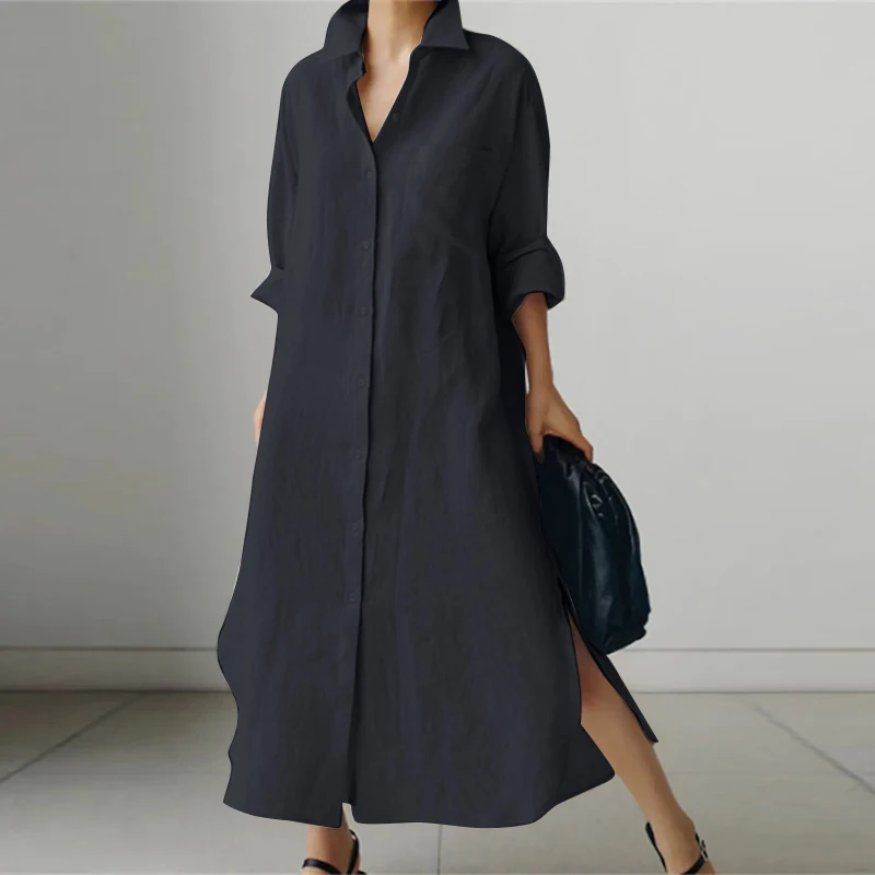 Casual Oversized Shirt Dress