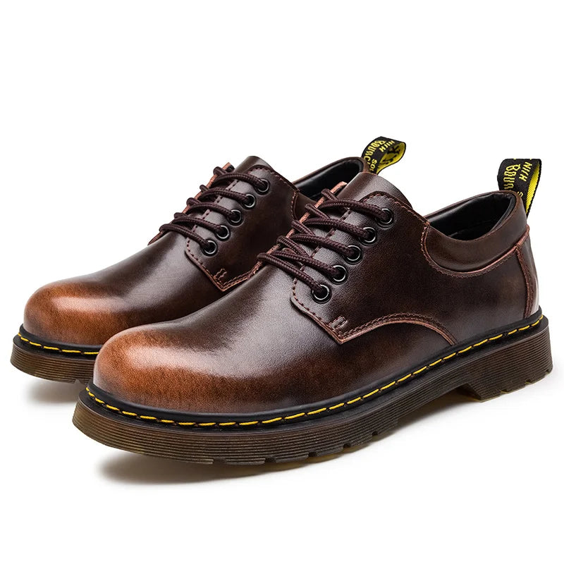 Leather Oxford Boots