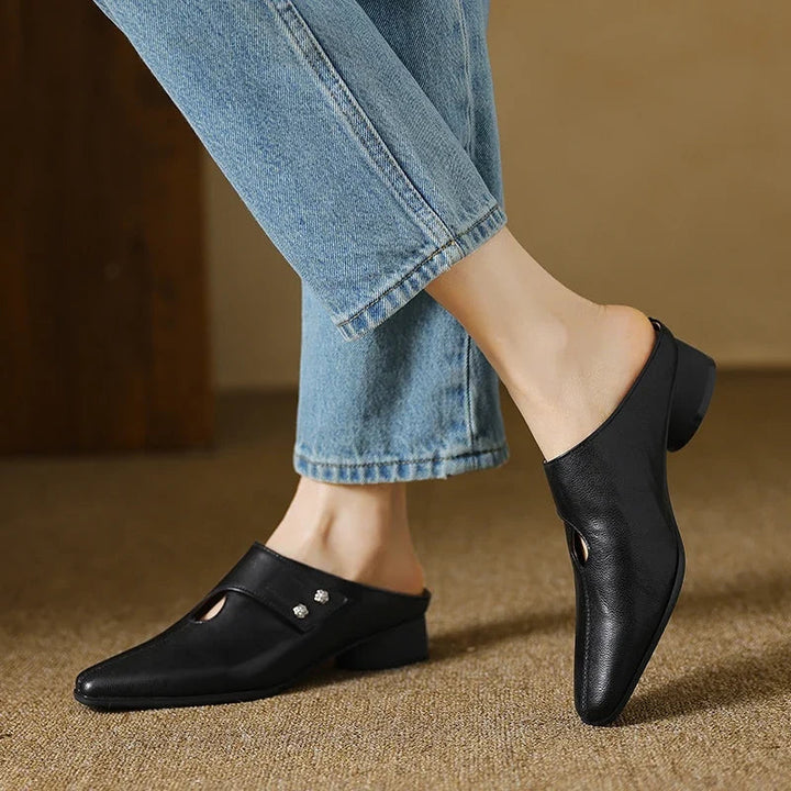 Genuine Leather Mules Bethany