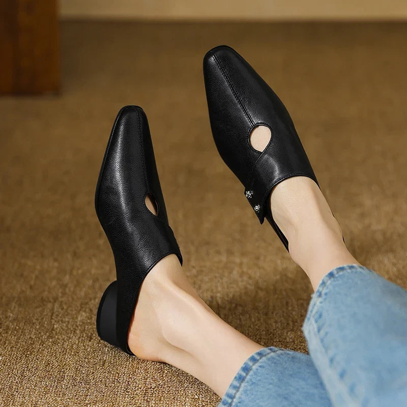 Genuine Leather Mules Bethany