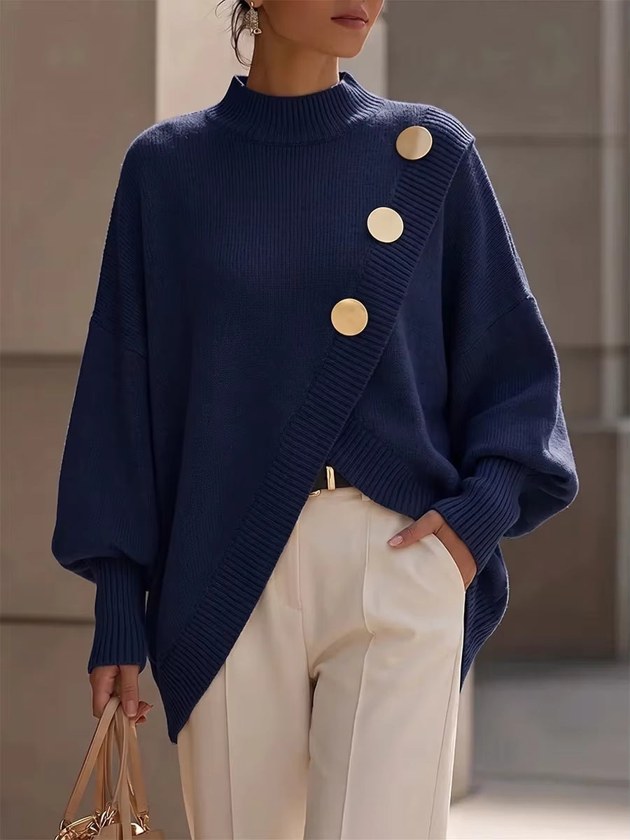 Button Detail Knit Sweater