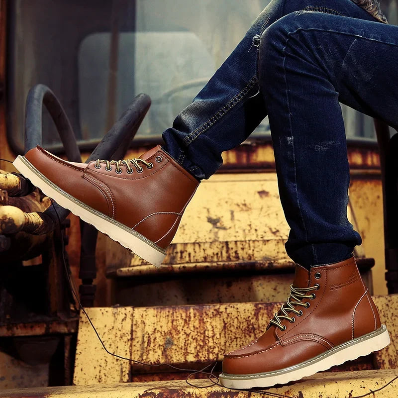 Retro Genuine Leather Boots