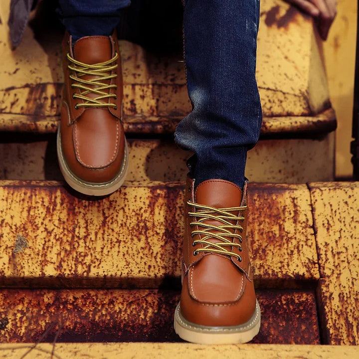 Retro Genuine Leather Boots
