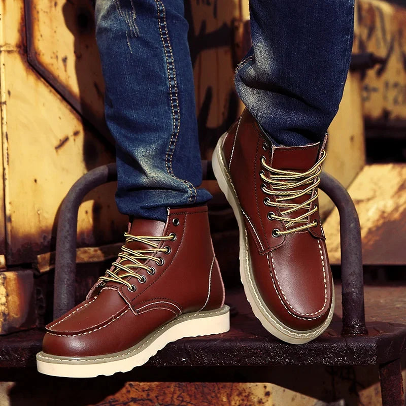 Retro Genuine Leather Boots