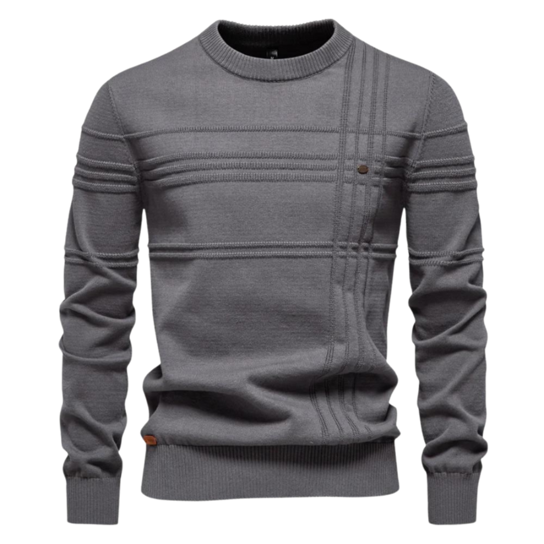 Elegant Men’s Checkered Sweater