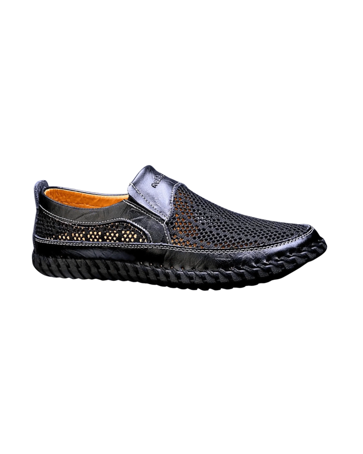 Breathable Leather Slip-On Casual Shoes