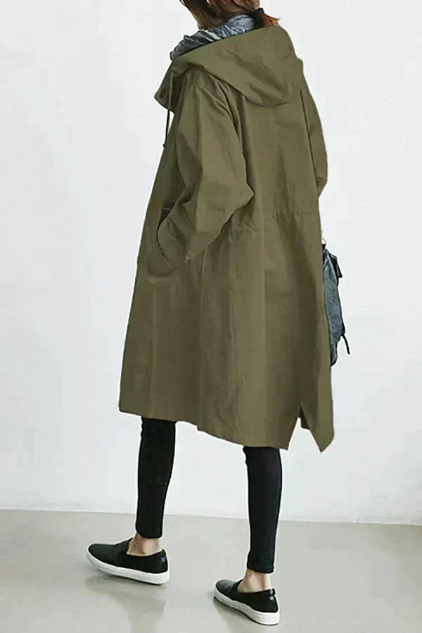 Oversized Waterproof Trench Coat