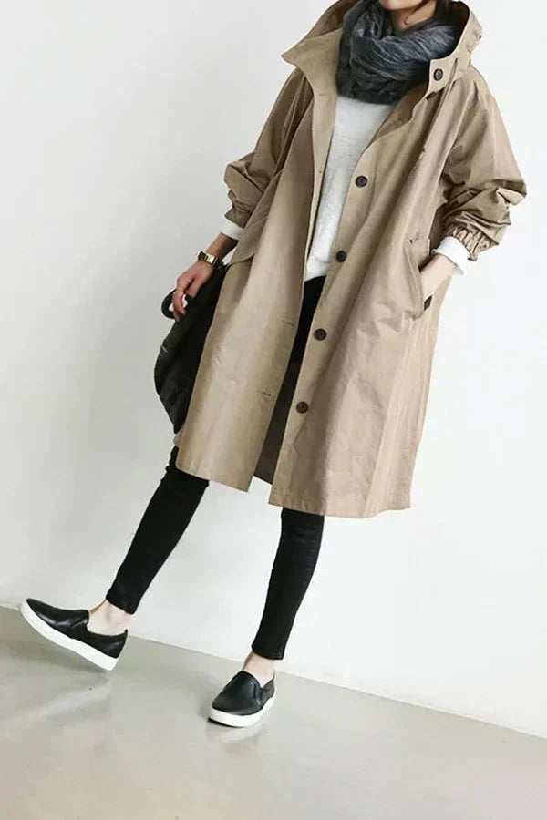 Oversized Waterproof Trench Coat
