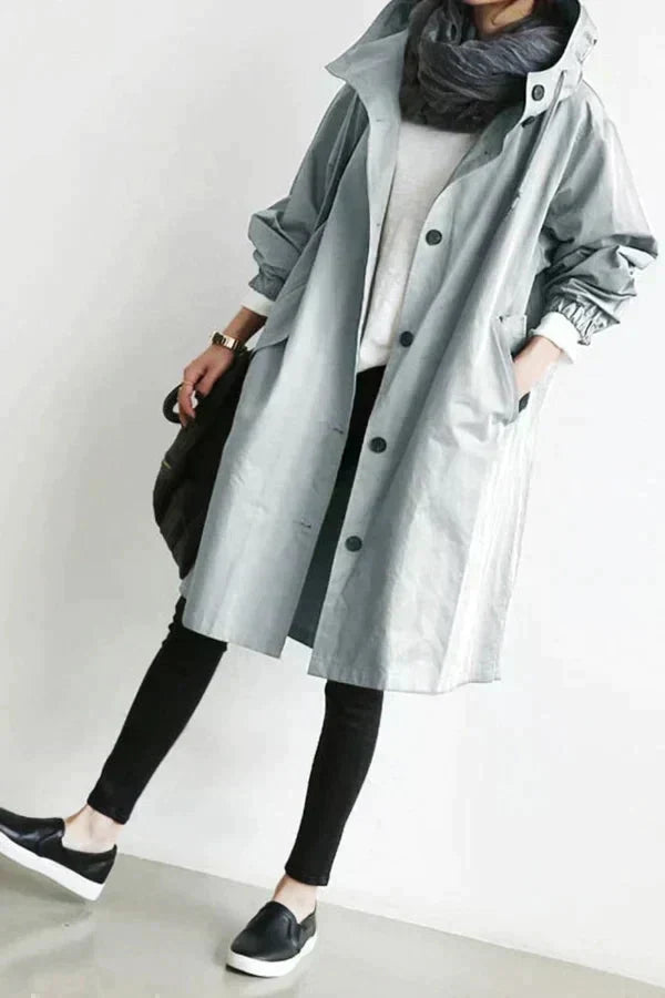 Oversized Waterproof Trench Coat