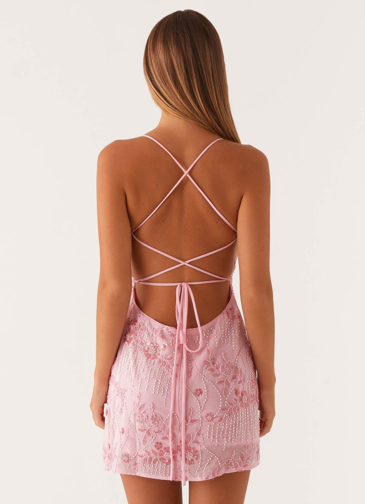 Sparkling Beaded Mini Dress