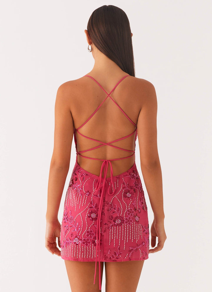 Sparkling Beaded Mini Dress