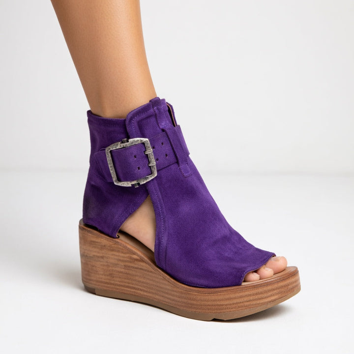 Modern Open Wedge Ankle Boots
