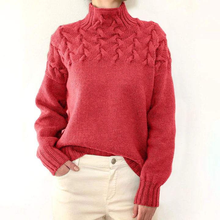 Cozy Turtleneck Knit Sweater